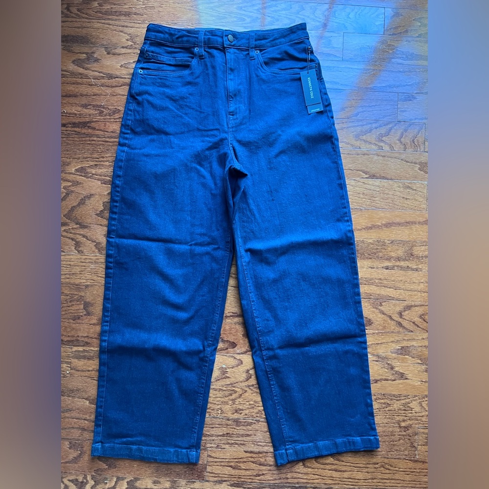Kenneth Cole Dark Blue Denim Jeans with Black Tags